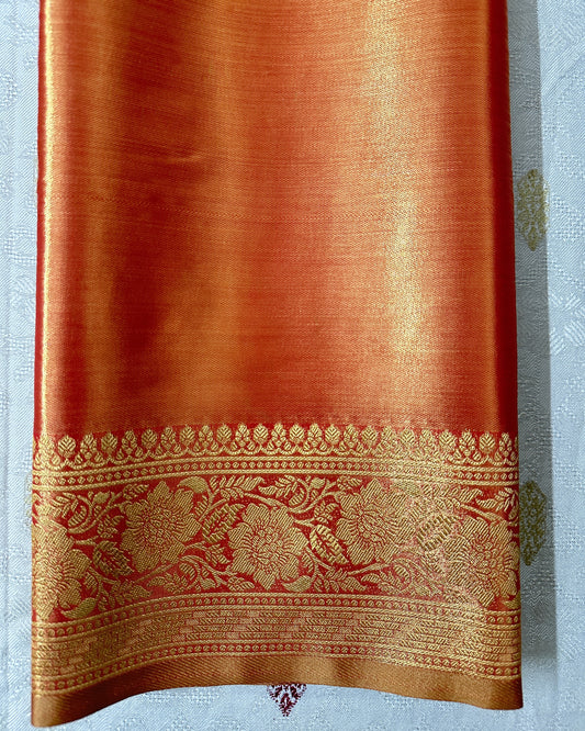 Dual Shade- Semi Tissue Silk Saree